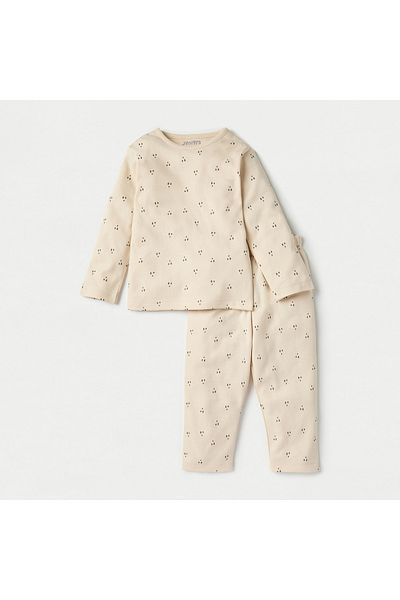 Juniors All-Over Printed Long Sleeves T-shirt and Elasticated Pyjama Set