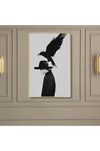 Marktna لوحة قماشية بتصميم مودرن مع برواز شامبين مجوف