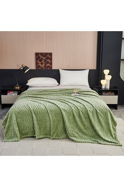 FIONNA.RO Patura Cocolino Uni Waffle Model - Green