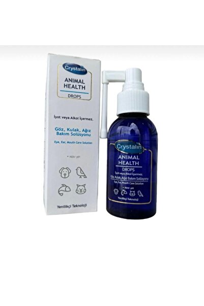Crystalin Animal Health Drops - Göz Kulak Ağız Bakım Solüsyonu 100 ML