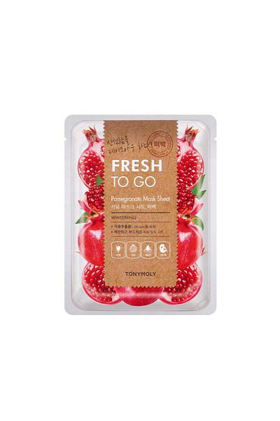 TONYMOLY Fresh To Go Pomegranate Mask Sheet , 2 pieces