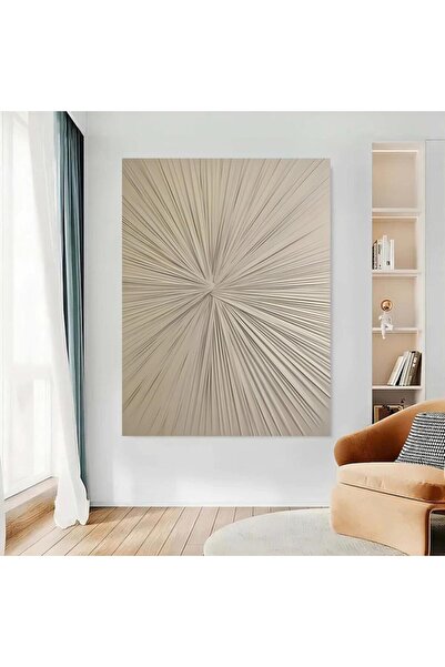 4gdran لوحة قماشية بتصميم الفن التجريدي مع برواز خشبي مخفي