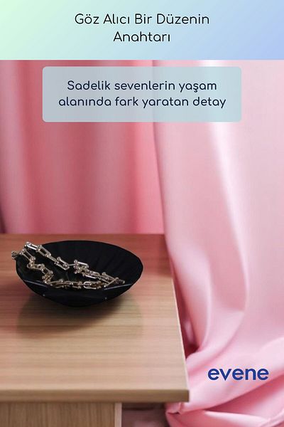 Evene Jewelry Organizer Makeup Organizer Cosmetic Organizer Διακοσμητικό πιάτο Μαύρο Χρώμα Μοντέλο 25