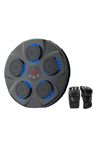 WALALLA Smart Boxing Machine WALALLA, Wall-Mounted, Bluetooth, LED Lights, Black, Includes Gloves