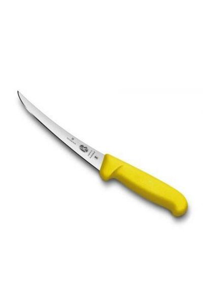 Victorinox Cutit Dezosare Victorinox Fibrox 5.6618.15, Lama Curba Flexibila 15 cm, Galben