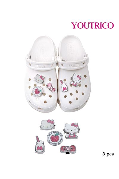 Youtrico 5pc Hello Kitty Metal Jibbitz Charm for Crocs - Slipper Ornament