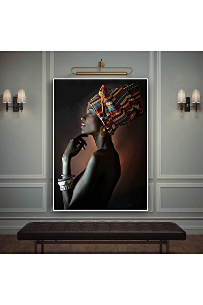 Marktna لوحة قماشية بتصميم مودرن مع برواز فضي مجوف