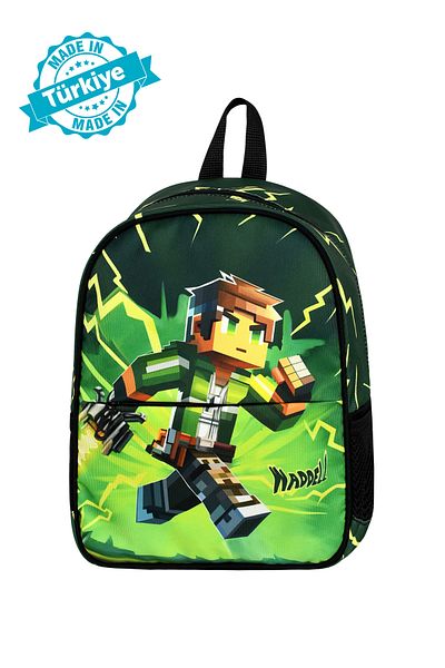 Waddell Grădiniță preșcolară cu licență MayCraft Creeper, rucsac pentru băieți