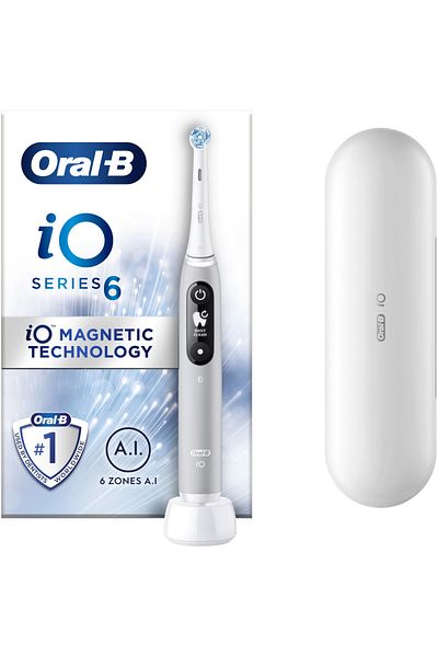 Oral-B Periuță de dinți electrică iO6 cu tehnologie magnetică și micro-vibrații, inteligență artificială