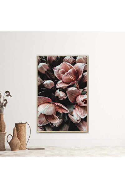 4gdran لوحة قماشية بتصميم مودرن مع برواز شامبين مجوف