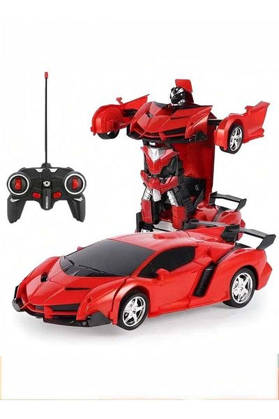 COOYA One Click Transformation Remote Control Car Robot Race Sports Car Model Toy Boy Gift