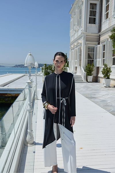 NUR KALAY COLLECTION Stylish Tunic with Belt