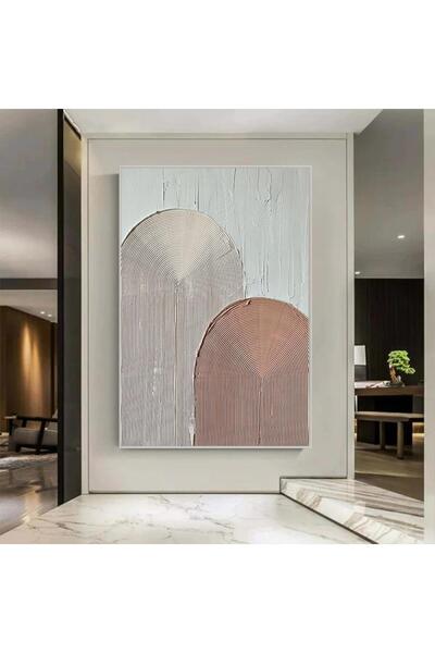 4gdran لوحة قماشية بتصميم الفن البوهيمي مع برواز فضي مجوف