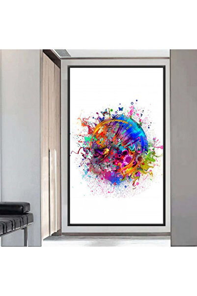 Marktna لوحة قماشية بتصميم مودرن مع برواز فضي مجوف