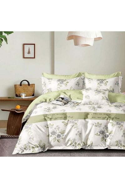 Pucioasa Bed linen for 1 person percale with floral design, 100% cotton, duvet cover 150x220cm