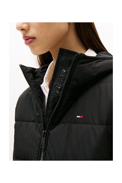 Tommy Hilfiger TJW SLIM LW PROŠÍVANÁ BUNDA S KAPUCÍ