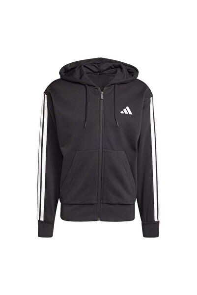 adidas Hanorac cu glugă din lână Essentials cu 3 dungi