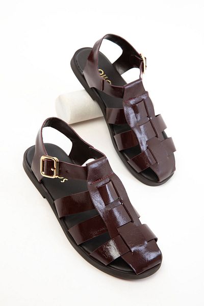 SOHO Burgundy Women's Sandals 20748