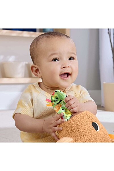 FISHER PRICE Fisher-Price® Yumuşak Kapibara Yenidoğanlar için dişliği, çıngırağı olan pelüş bebek oyuncağı HYR54