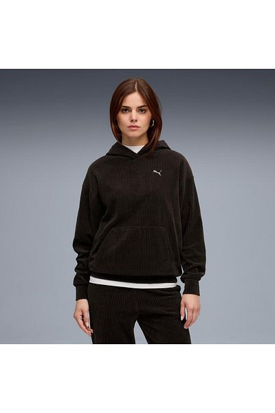 Puma ESSENTIALS ELEVATED Velour Hoodie Hanorac pentru femei