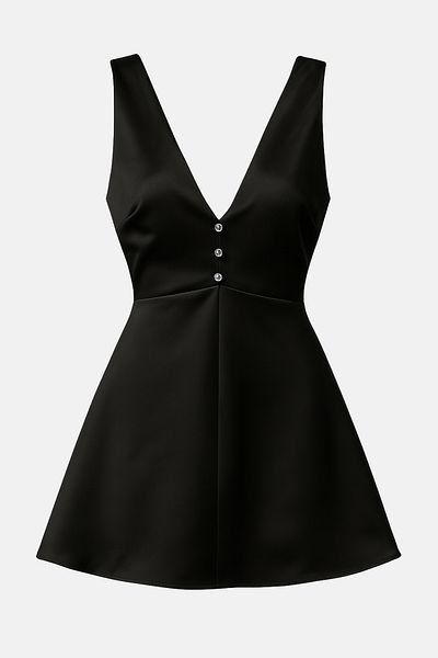 Trendyol Collection Βραδινό φόρεμα με μαύρο γιακά με λεπτομέρειες Νυχτερινό φόρεμα αποφοίτησης