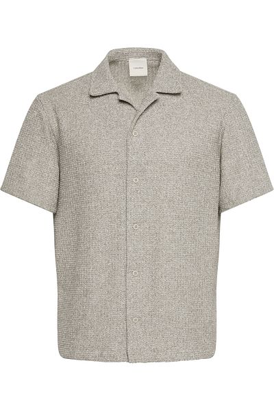 Calvin Klein ΠΟΥΚΑΜΙΣΟ ΜΕ ΧΑΛΑΡΗ ΡΑΠΤΙΚΗ ΜΕ SS TUCK STITCH