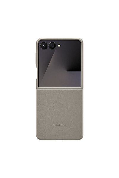 Samsung Galaxy Z Flip 7 Deri Kılıf - Siyah