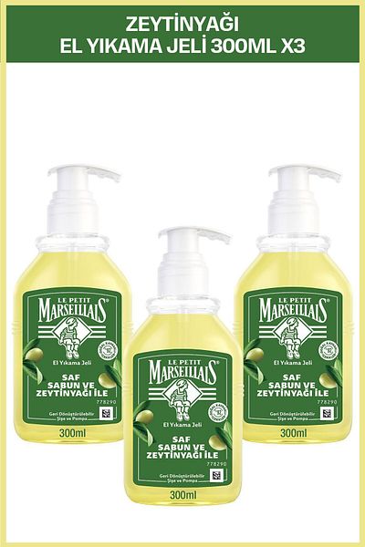 Le Petit Marseillais Liquid Soap Olive Oil 300 ml x3
