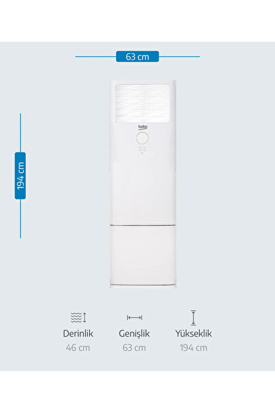 Beko 74826 Monofaze Inverter Salon Tipi Klima 48.000 Btu/h