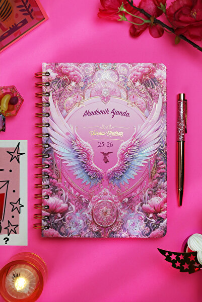 Victoria's Journals 2025-2026 Akademik Ajanda A5- Motivasyon Sayfalı- Celesti...