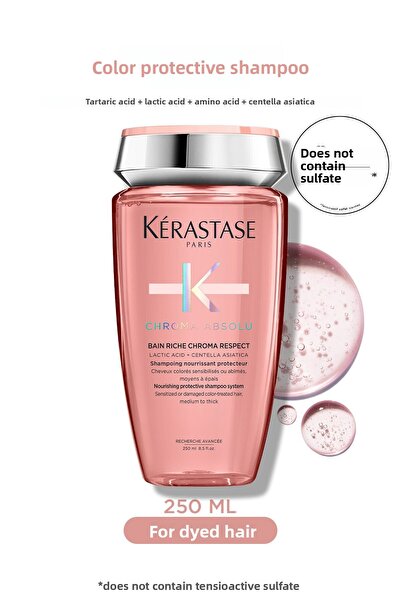 Kerastase شامبو كروما أبسولو باين كروما المغذي والحماية للشعر المصبوغ 250 مل
