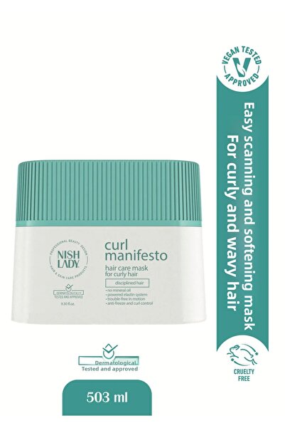 NISHLADY قناع الشعر المضاد للتجعيد 275 مل - قناع ترطيب عميق للشعر المجعد