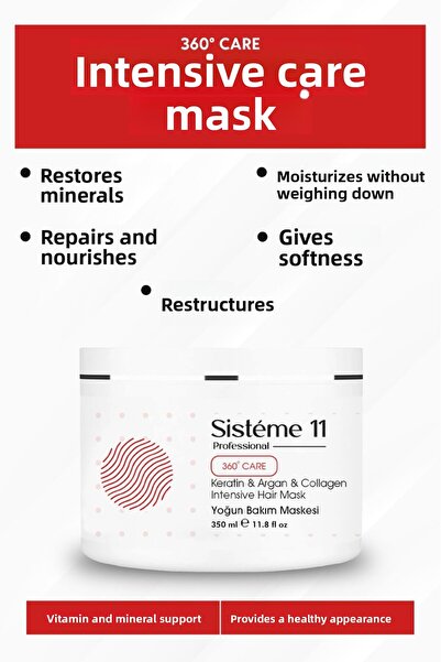 Sistéme 11 قناع العناية المركزة لإصلاح الشعر التالف 350 مل