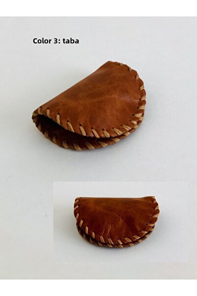 Bonvii Int محفظة عملات معدنية من الجلد الطبيعي