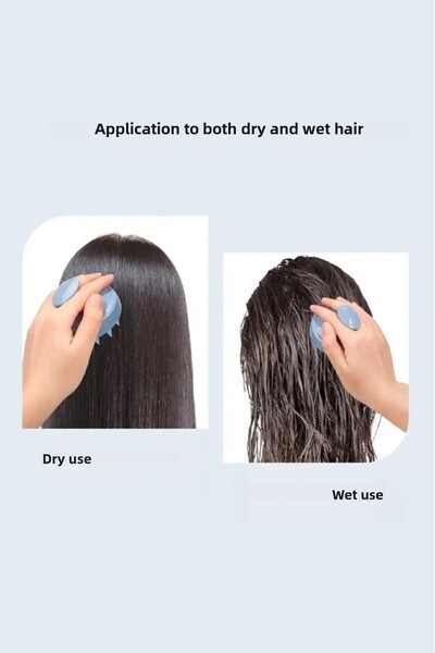 Wanderlust فرشاة سيليكون للعناية بالشعر، تدليك فروة الرأس، مشط شامبو، فرشاة استحمام، مشط مضاد للقشرة