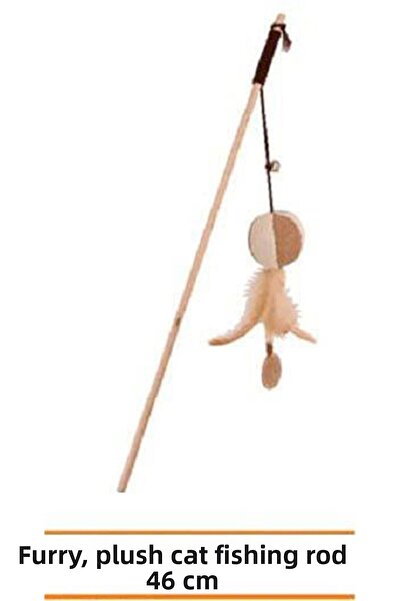 Eastland Furry and Plush Cat Fishing Rod 46 Cm