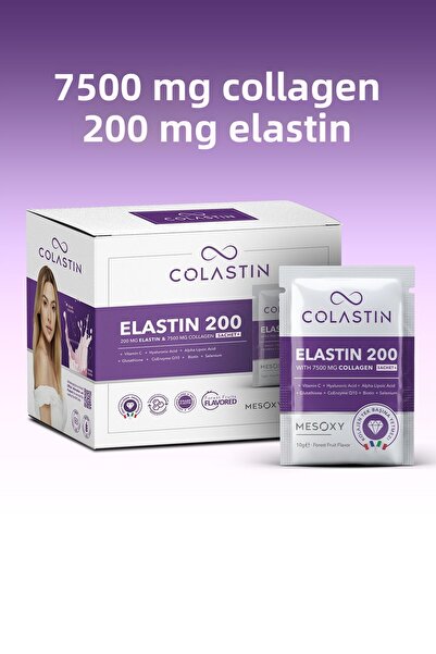 Colastin 7500 Mg Collagen 200 Mg Elastin 30 Powder Sachet |   Easy and Soft Drinking