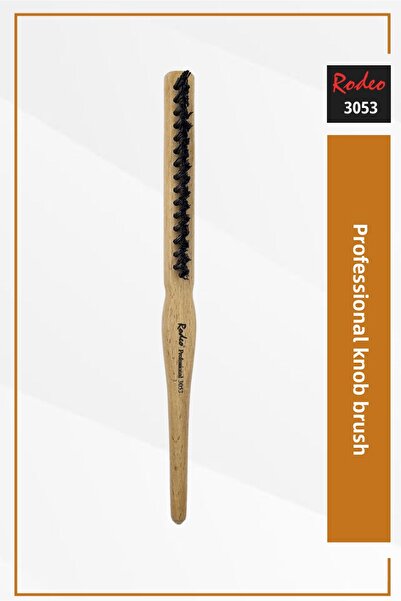 RODEO Perie orizontală pentru vopsea Heart Knob 3053 cu lanț de vopsea Vegan (vegan) Lemn (fabricat manual)