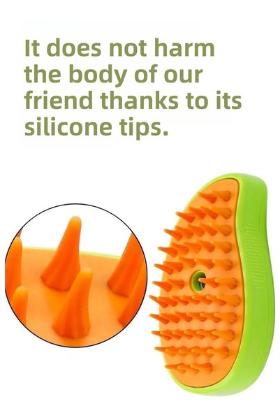 DUHALINE Steam Cat & Dog Comb Pet Grooming Brush with Bowl Cat Dog Hair Collector