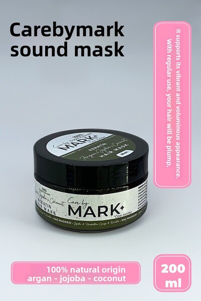 Care by MARK قناع العناية بالشعر الطبيعي 100% بالكيراتين والأرغان والجوجوبا و...
