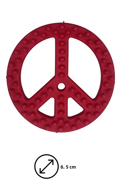 Buffer 2Pcs Peace Bone Colorful Teeth Cleaning Cat Dog Activity Toy