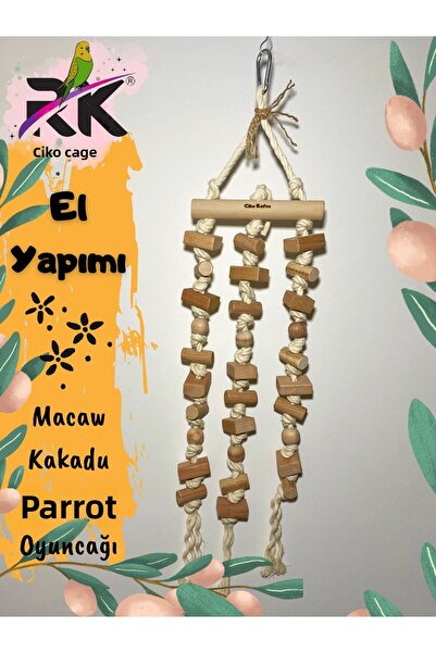 Ciko Kafes Macaw Cockatoo Parrot Napping Toy