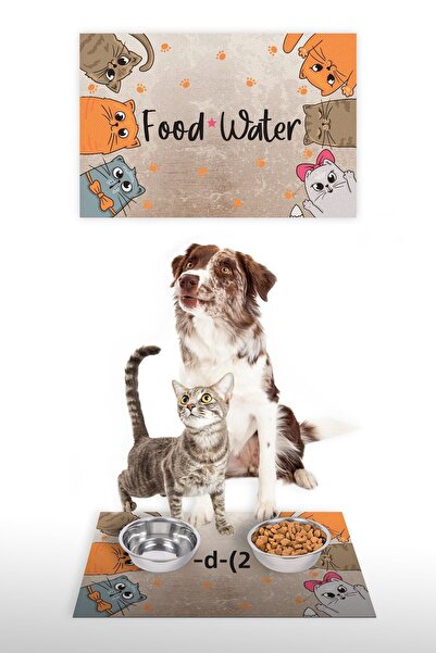 Vagonik بساط طعام مزخرف متعدد الأغراض مطبوع رقميًا من Water Food مقاس 35 × 50