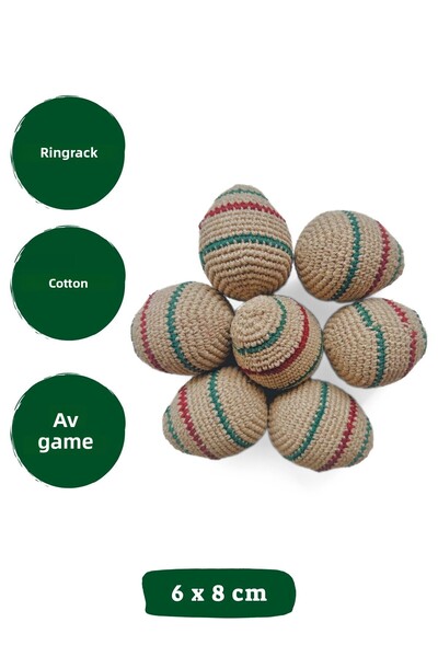 Pet And Planet Knitted Egg Cat Toy with Rattle