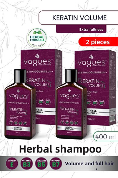 Vagues Premium Care شامبو كيراتين كثيف للغاية ومضاد لتساقط الشعر ونمو سريع وف...