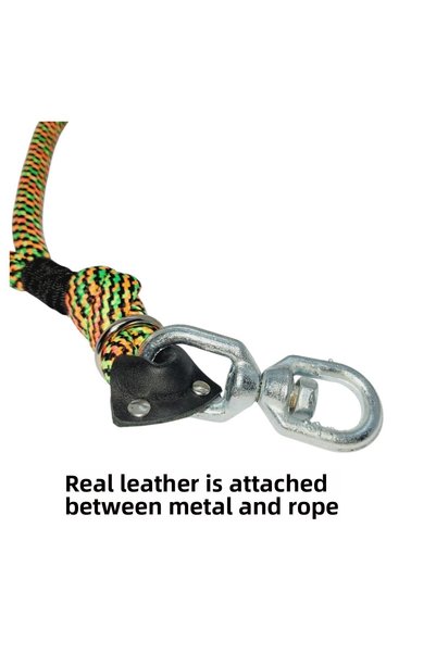 VSLT HANDMADE Large Breed Dog Leash with Swivel and Carabiner. 12mm Rope Big Dog Leash