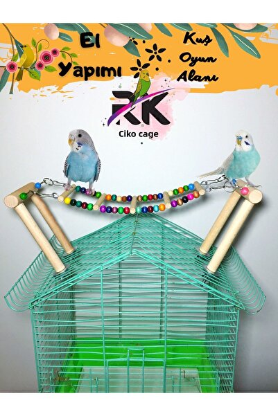 Ciko Kafes Cage Swing Toy with Bridge for Birds
