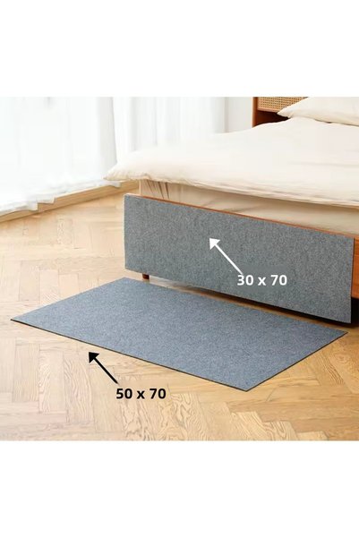 Generic Brand Cat Scratch Mat Protector Self Adhesive 2 Pcs Set Gray Color