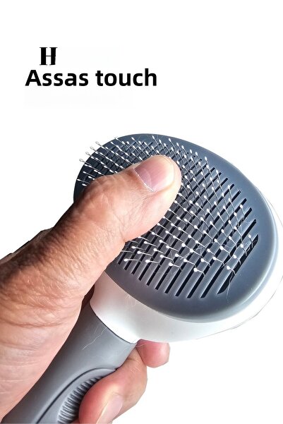 BYPET Pet Brush with Automatic Cleaning Button Cat Dog Hair Collector Comb