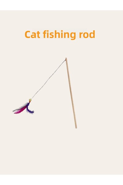 bite pet 5 Piece Cat Set: Yumak Ball Laser Fishing Rod Play Ball Leash
